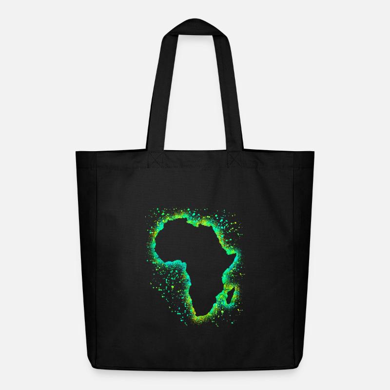 Afrika - Midweight recycelter Stoffbeutel von Stanley/Stella - Schwarz