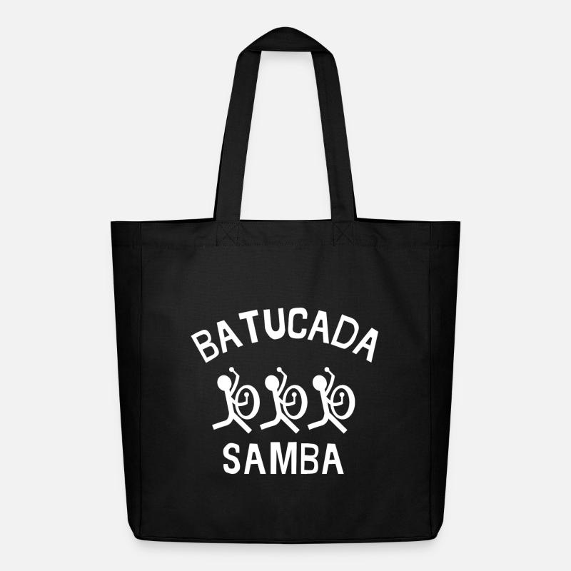 batucada, samba, rio, percussion - Tote bag Stanley/Stella Midweight recyclé - noir