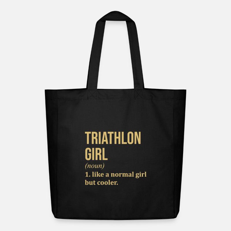 Triathlon - Midweight recycelter Stoffbeutel von Stanley/Stella - Schwarz