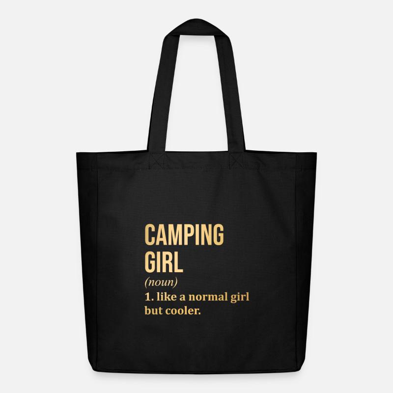 Camping - Midweight recycelter Stoffbeutel von Stanley/Stella - Schwarz