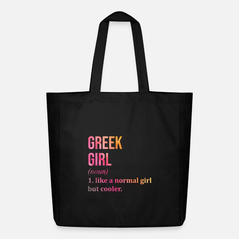 Grèce - Tote bag Stanley/Stella Midweight recyclé - noir