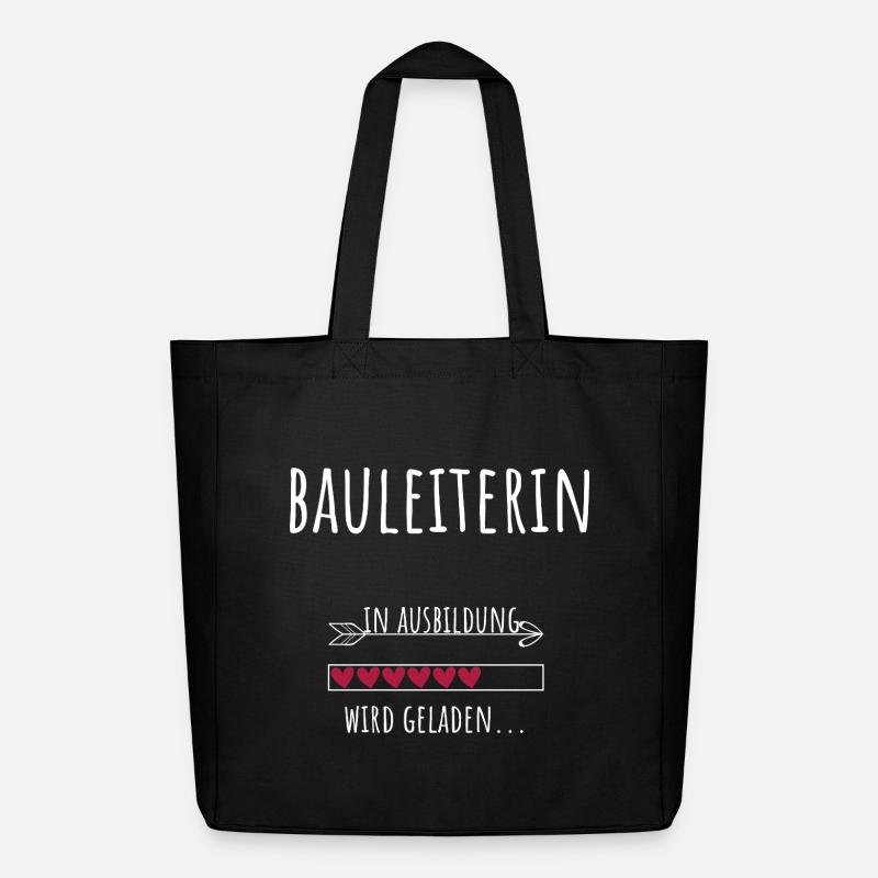 Bauingenieurwesen Studentin Ausbildung Bauleiterin - Midweight recycelter Stoffbeutel von Stanley/Stella - Schwarz