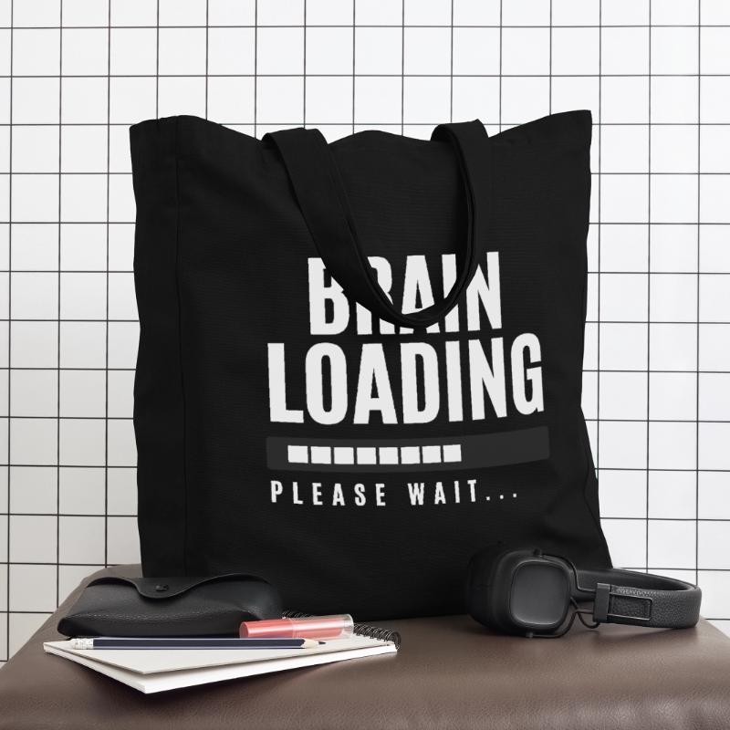 Brain Loading Please Wait Midweight Recycled Tote Bag by Stanley/Stella