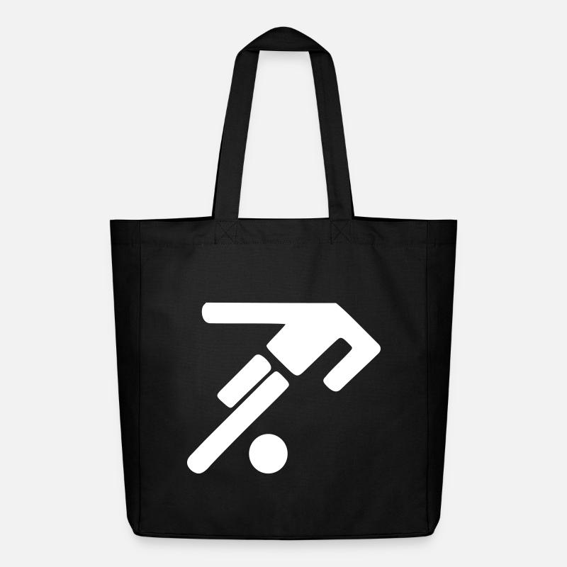 Fußball Logo ohne Kopf - Midweight recycelter Stoffbeutel von Stanley/Stella - Schwarz