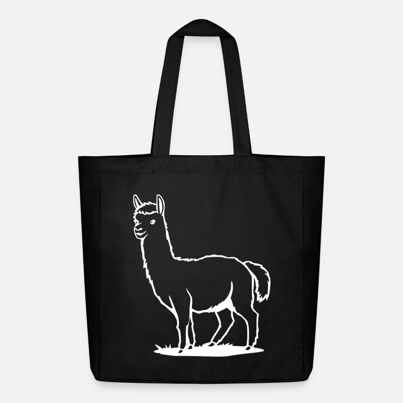 Alpaka T-shirt Geschenk  - Midweight recycelter Stoffbeutel von Stanley/Stella - Schwarz