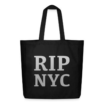 RIP NYC Monochrome design - Midweight Recycled Tote Bag by Stanley/Stella - black - Front