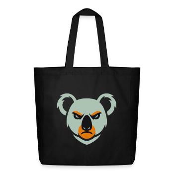 Wütender Koala Blick - Midweight recycelter Stoffbeutel von Stanley/Stella - Schwarz - Vorne