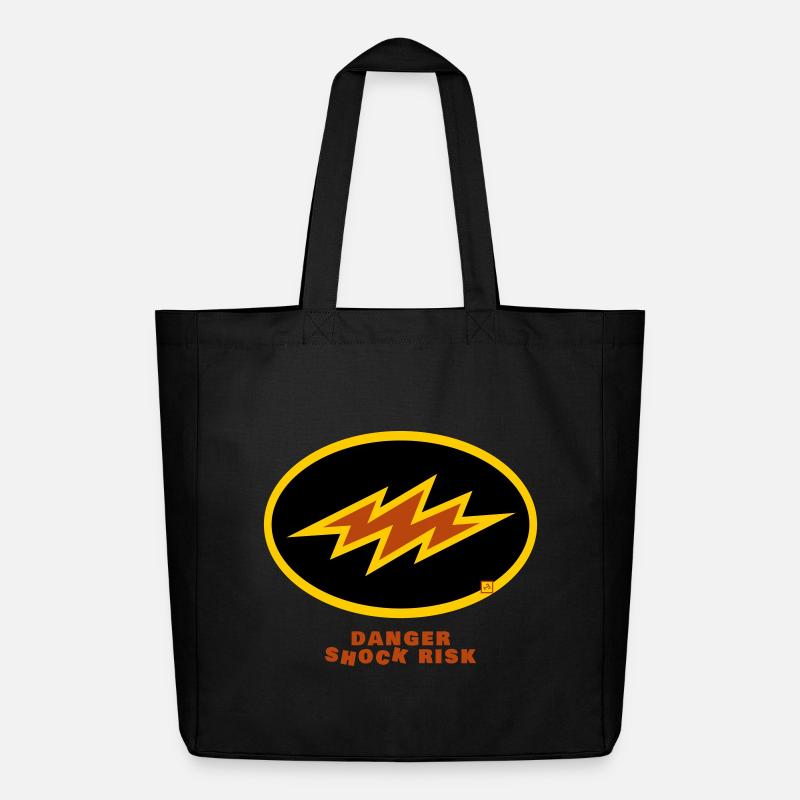 shock risk - Midweight Recycled Tote Bag by Stanley/Stella - black