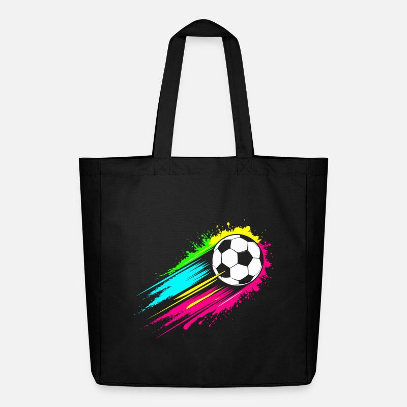 Fußball - Midweight recycelter Stoffbeutel von Stanley/Stella - Schwarz