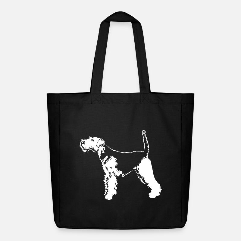Welsh Terrier "Black Edition" - Midweight recycelter Stoffbeutel von Stanley/Stella - Schwarz
