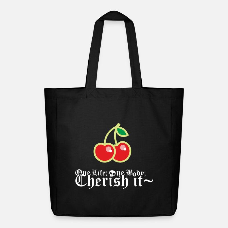 Cherry - Midweight recycelter Stoffbeutel von Stanley/Stella - Schwarz