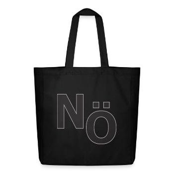 Non – Déclaration typographique minimale - Tote bag Stanley/Stella Midweight recyclé - noir - Devant
