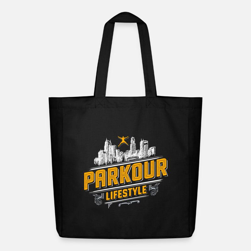 Parkour - Freerunning - Parcour - Midweight recycelter Stoffbeutel von Stanley/Stella - Schwarz