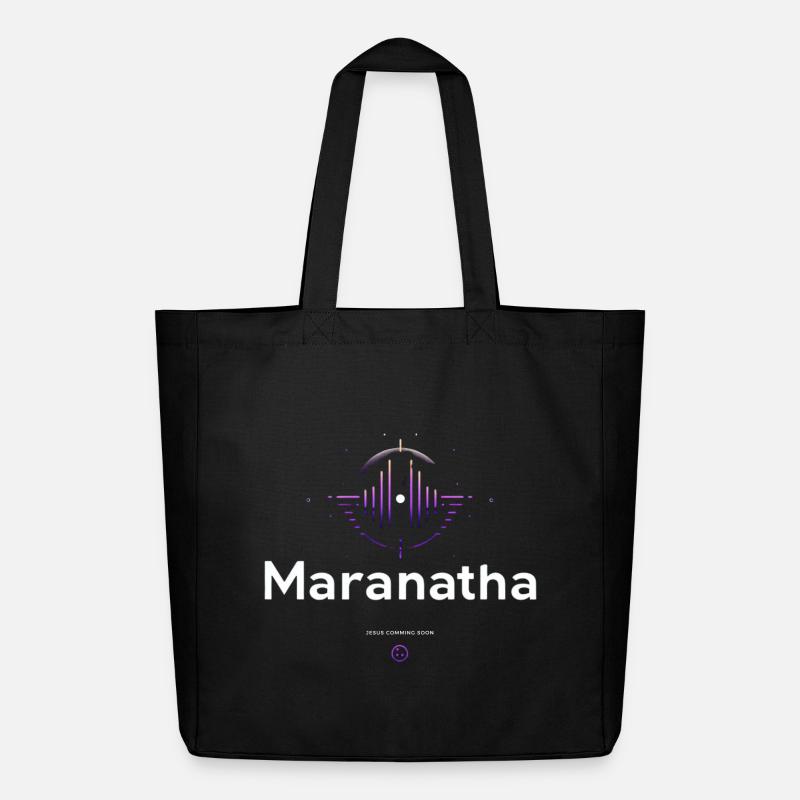 Maranatha Lobpreis Welle - Midweight recycelter Stoffbeutel von Stanley/Stella - Schwarz