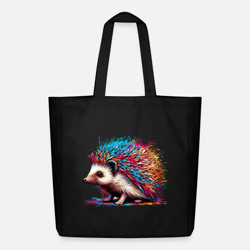 Hérisson - Tote bag Stanley/Stella Midweight recyclé - noir