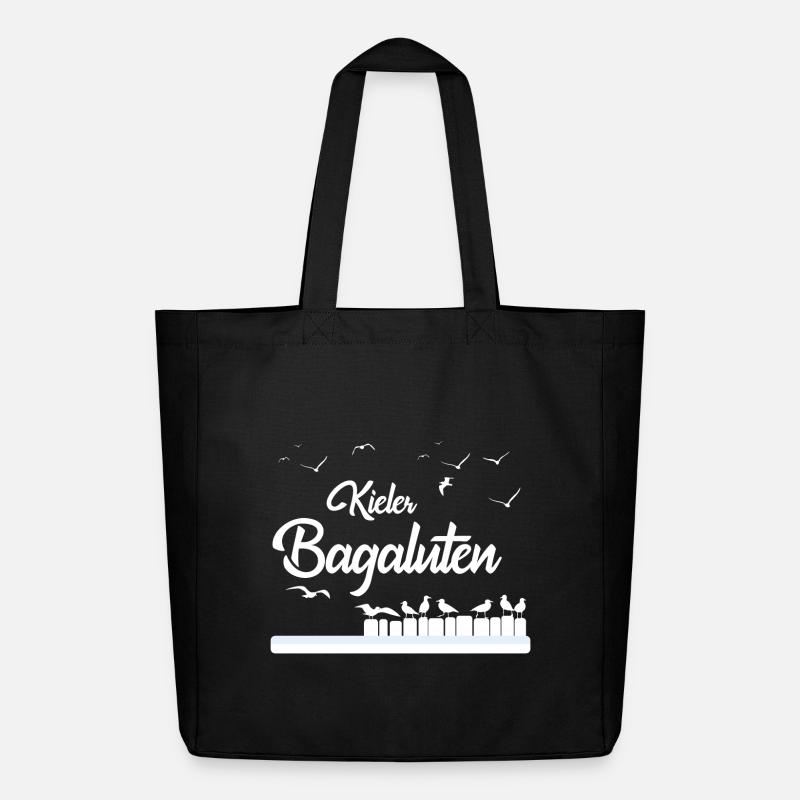 Kieler Bagaluten - Midweight recycelter Stoffbeutel von Stanley/Stella - Schwarz
