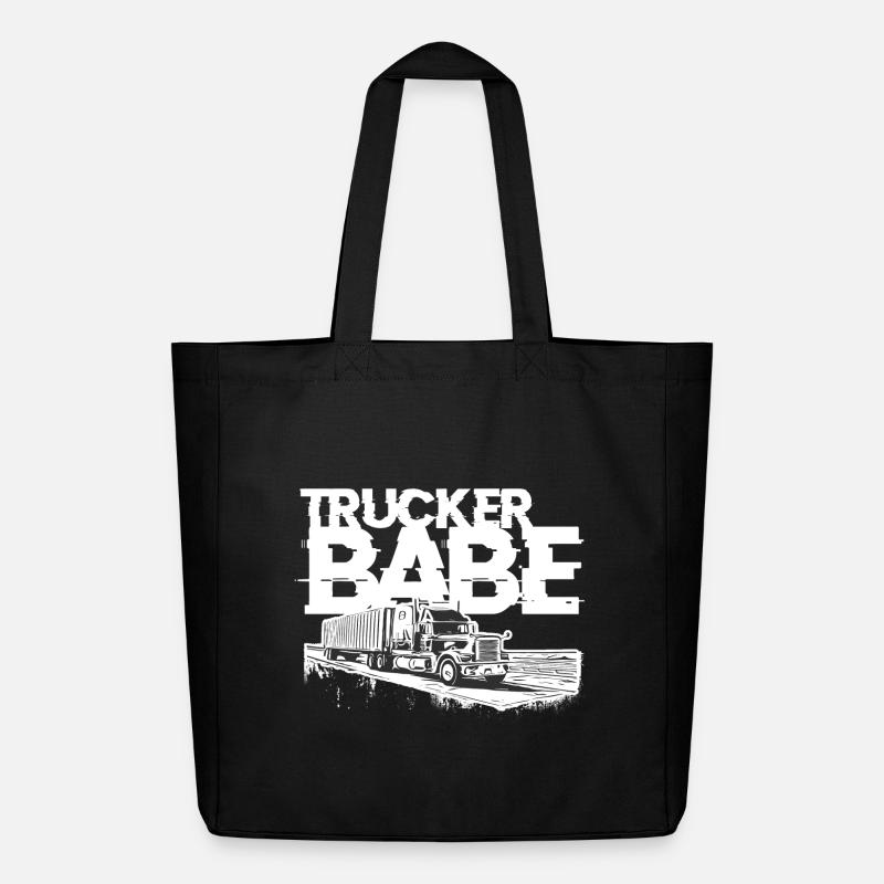 Trucker Babe - Midweight recycelter Stoffbeutel von Stanley/Stella - Schwarz