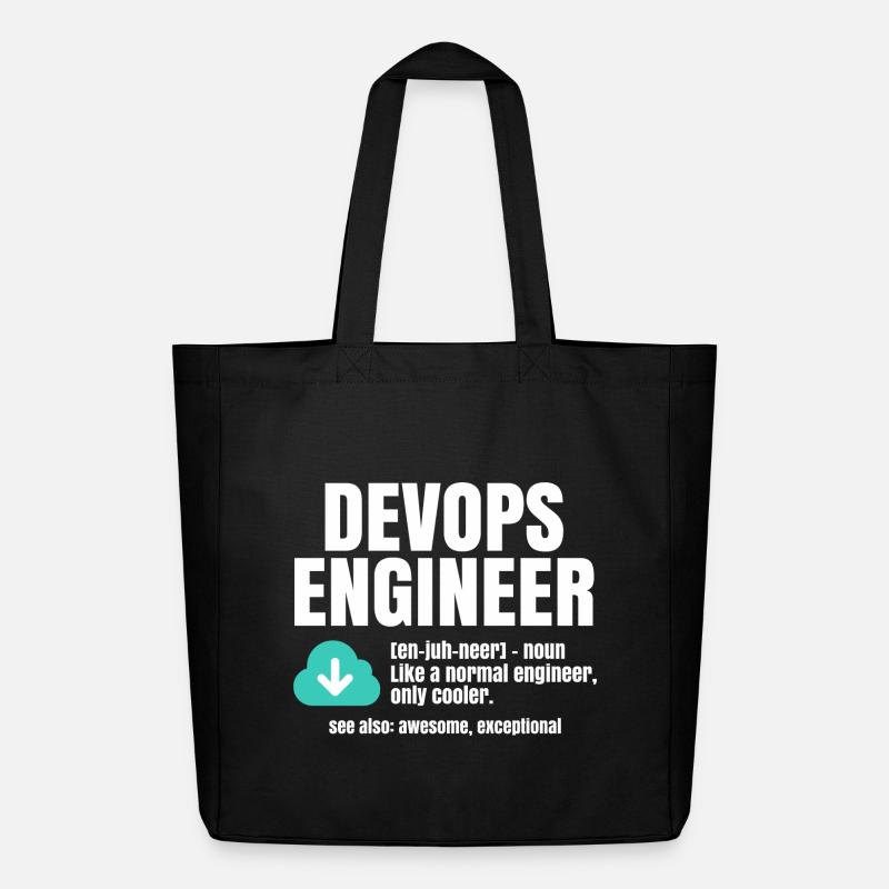 Devops-Ingenieur - Midweight recycelter Stoffbeutel von Stanley/Stella - Schwarz