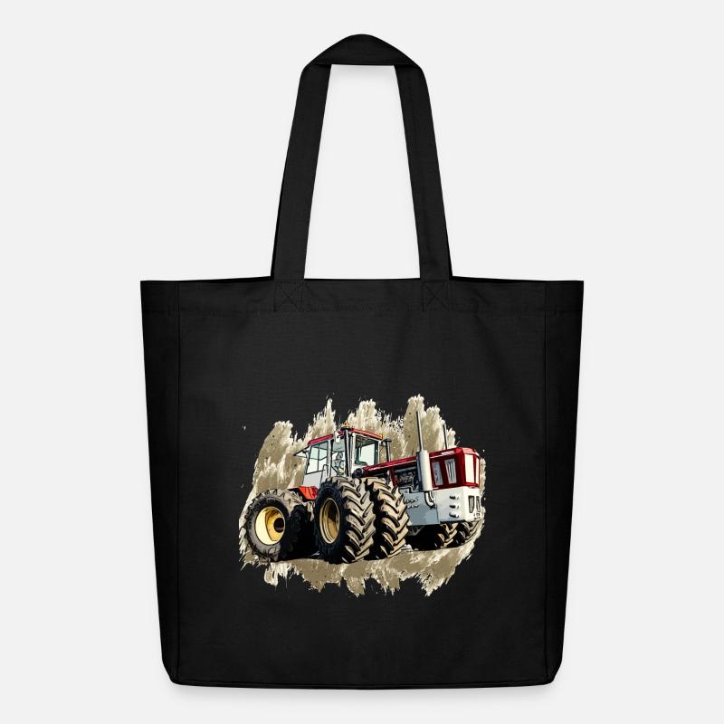 Traktor Gigant - Midweight recycelter Stoffbeutel von Stanley/Stella - Schwarz