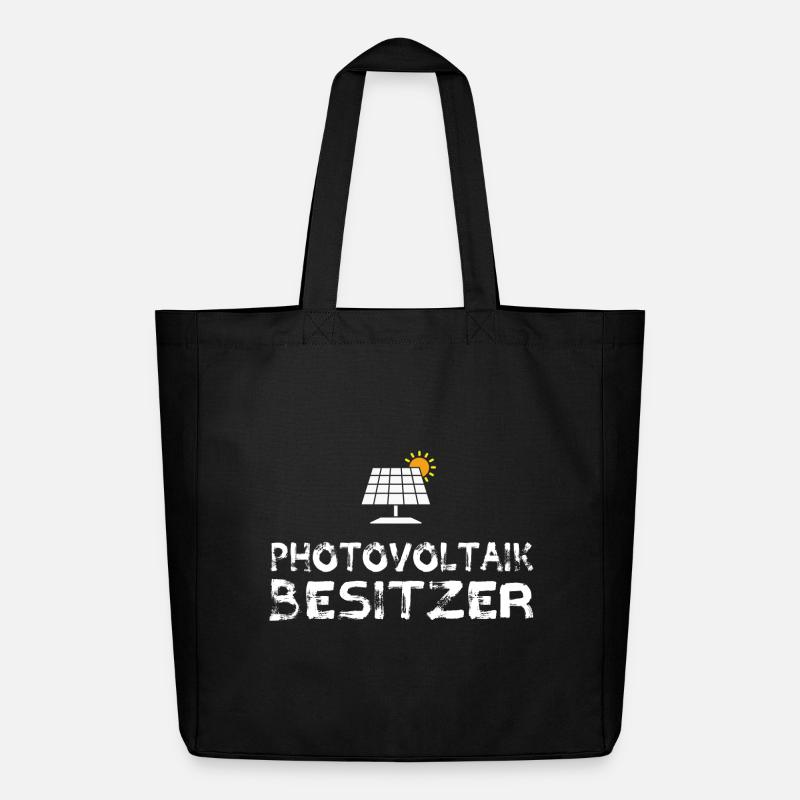 Photovoltaik Besitzer Solar Stromspeicher - Midweight recycelter Stoffbeutel von Stanley/Stella - Schwarz