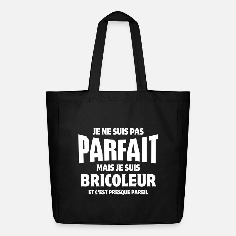 bricoleur, bricolage, bricoler - Tote bag Stanley/Stella Midweight recyclé - noir