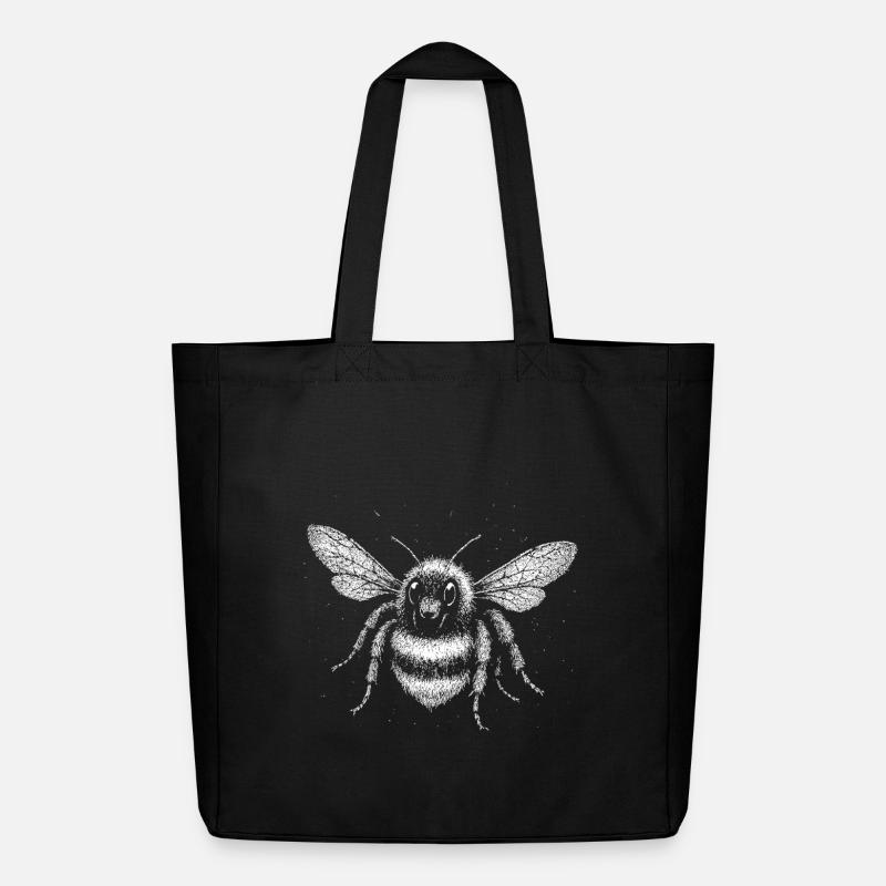 Eine Hummel - Midweight recycelter Stoffbeutel von Stanley/Stella - Schwarz