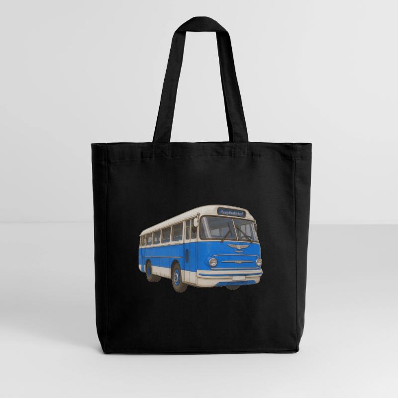 Old blue bus Midweight Recycled Tote Bag by Stanley/Stella