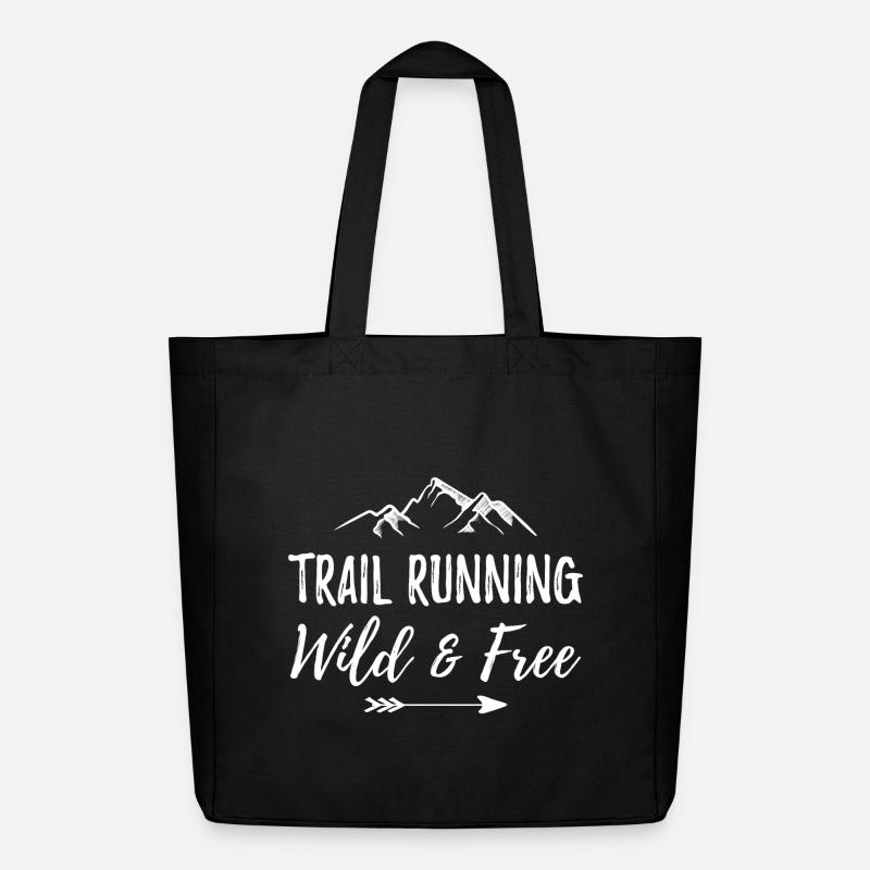 Trailrunning – wild und kostenlos - Midweight recycelter Stoffbeutel von Stanley/Stella - Schwarz