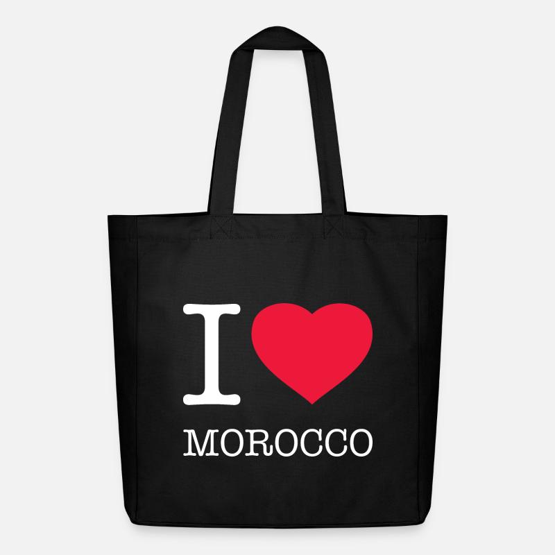 J’AIME LE MAROC - Tote bag Stanley/Stella Midweight recyclé - noir