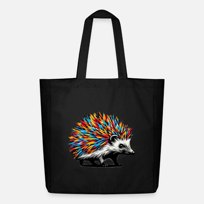 Hérisson - Tote bag Stanley/Stella Midweight recyclé - noir