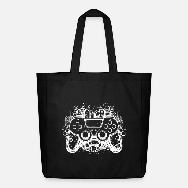 Manettes de jeu - Tote bag Stanley/Stella Midweight recyclé - noir