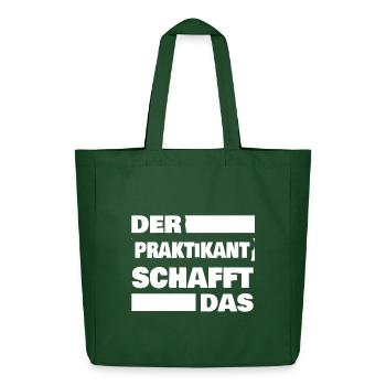 Intern as work - Midweight Recycled Tote Bag by Stanley/Stella - bottle green - Front