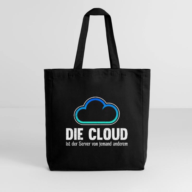 Coder THE CLOUD IS SOMEONE ELSE'S SERVER Midweight Recycled Tote Bag by Stanley/Stella