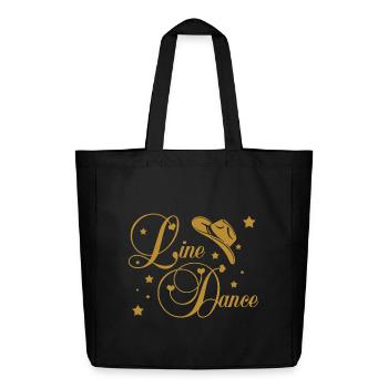 Line Dance - Midweight Recycled Tote Bag by Stanley/Stella - black - Front