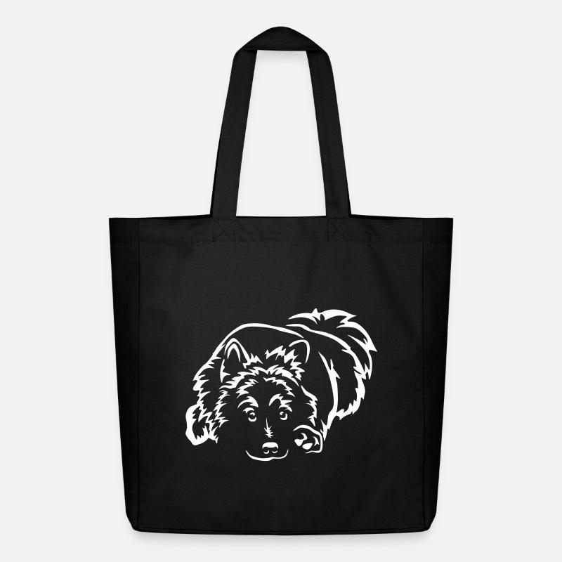 Eurasier "Black Edition" - Midweight recycelter Stoffbeutel von Stanley/Stella - Schwarz
