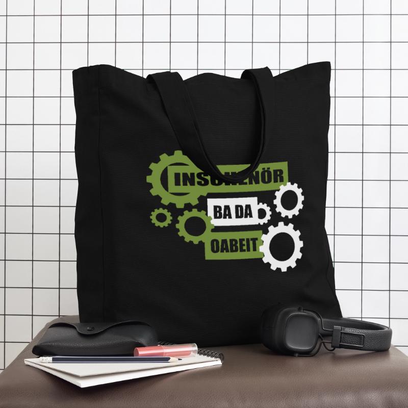 Inschenör ba da Oabeit, engineer at work Midweight Recycled Tote Bag by Stanley/Stella