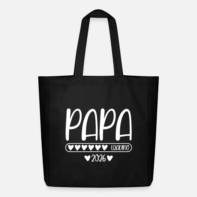 Papa 2026 loading - Midweight recycelter Stoffbeutel von Stanley/Stella - Schwarz