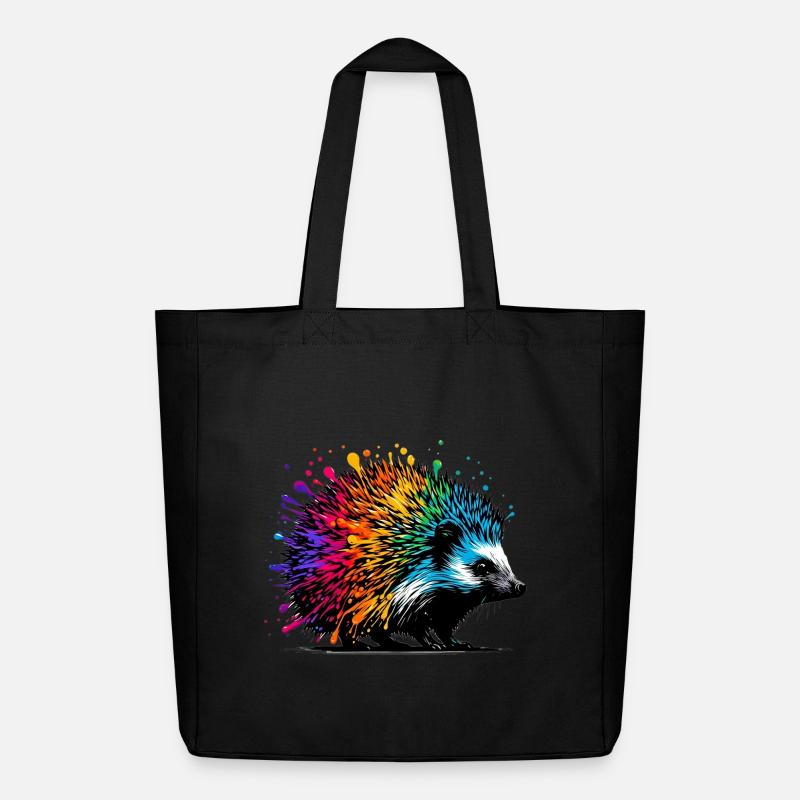 Hérisson - Tote bag Stanley/Stella Midweight recyclé - noir