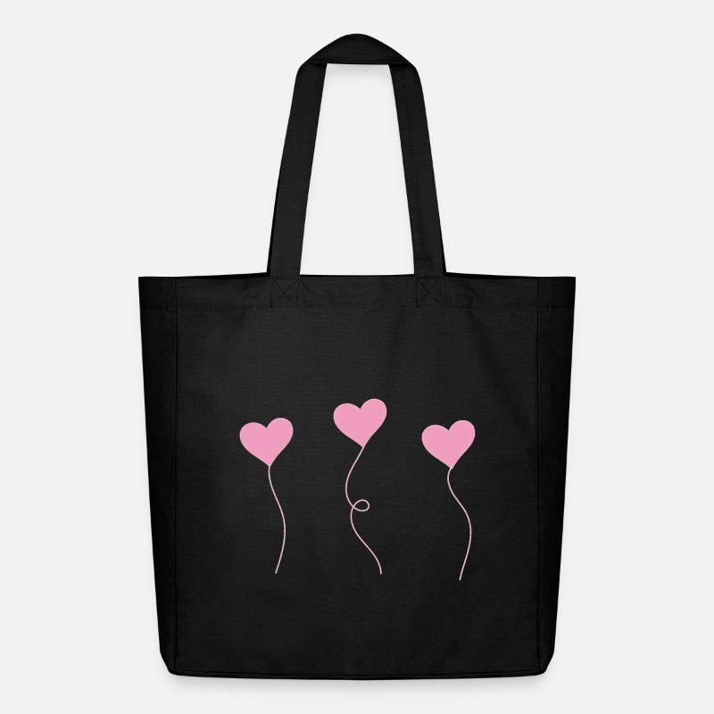 heart - Midweight recycelter Stoffbeutel von Stanley/Stella - Schwarz