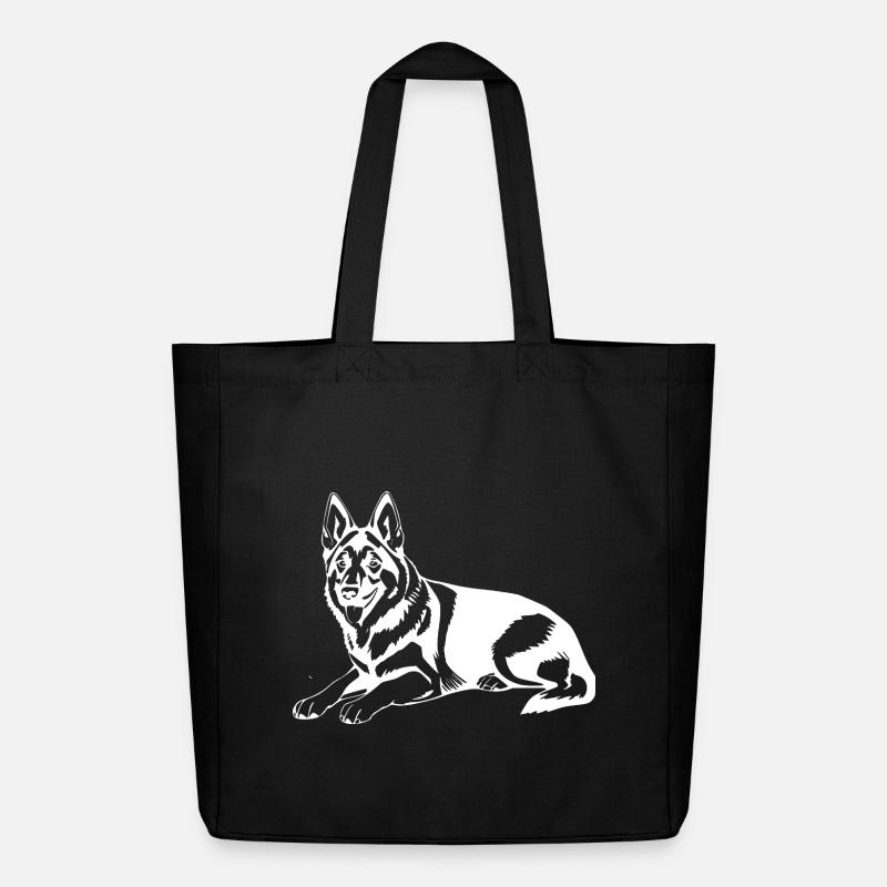 Schäferhund - Midweight recycelter Stoffbeutel von Stanley/Stella - Schwarz
