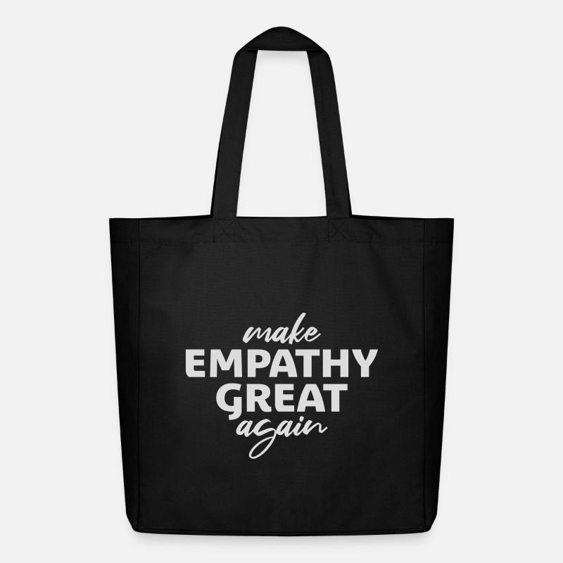 Make Empathy Great Again Politisch Statement Hoffn - Midweight recycelter Stoffbeutel von Stanley/Stella - Schwarz