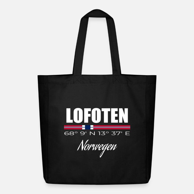 Lofoten - Midweight recycelter Stoffbeutel von Stanley/Stella - Schwarz