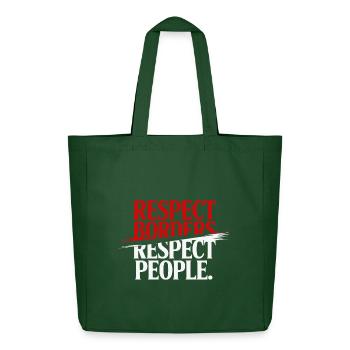 Respecter les frontières Respecter les gens - Groenland - Tote bag Stanley/Stella Midweight recyclé - vert bouteille - Devant
