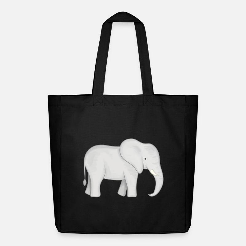 Elefant Baby - Midweight recycelter Stoffbeutel von Stanley/Stella - Schwarz