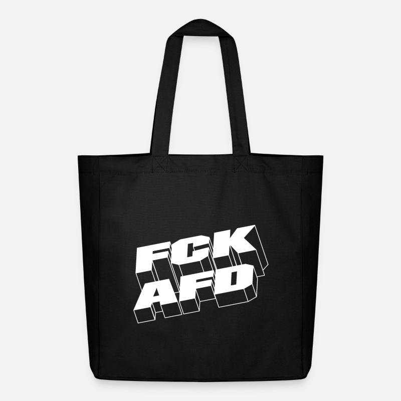 FCKAFD - Midweight recycelter Stoffbeutel von Stanley/Stella - Schwarz