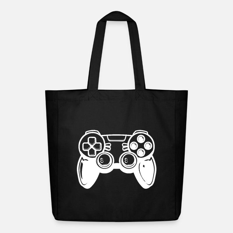 Video Games Controller - Midweight Recycled Tote Bag by Stanley/Stella - black