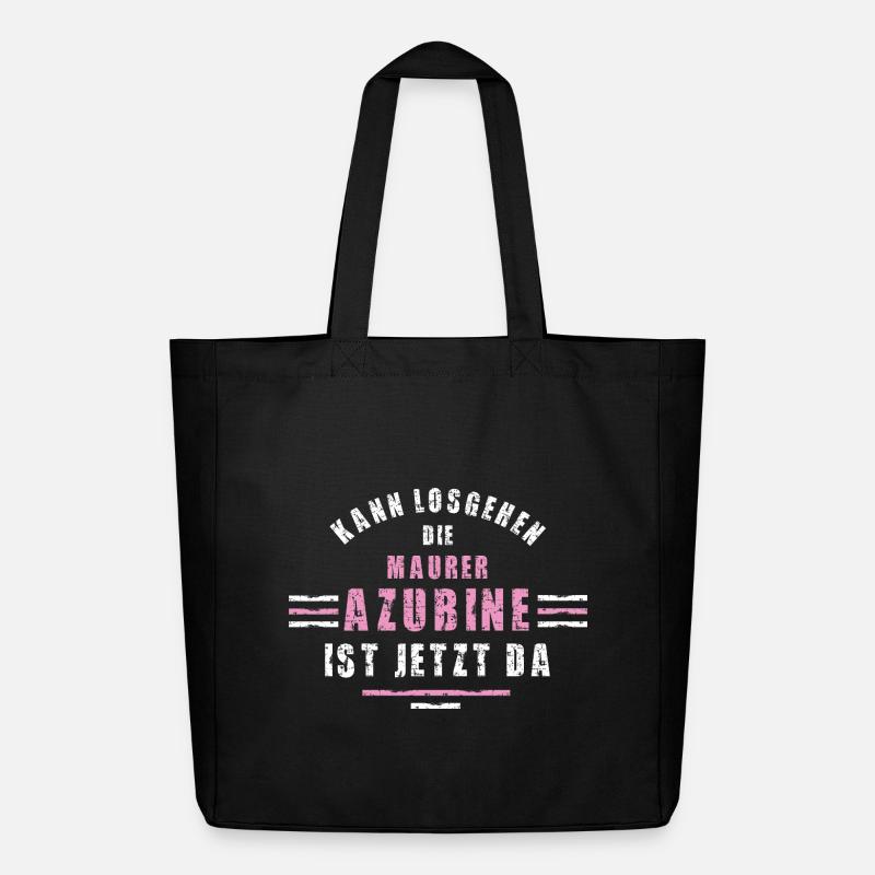 Bricklayer Trainee Apprenticeship Bricklayer - Midweight Recycled Tote Bag by Stanley/Stella - black