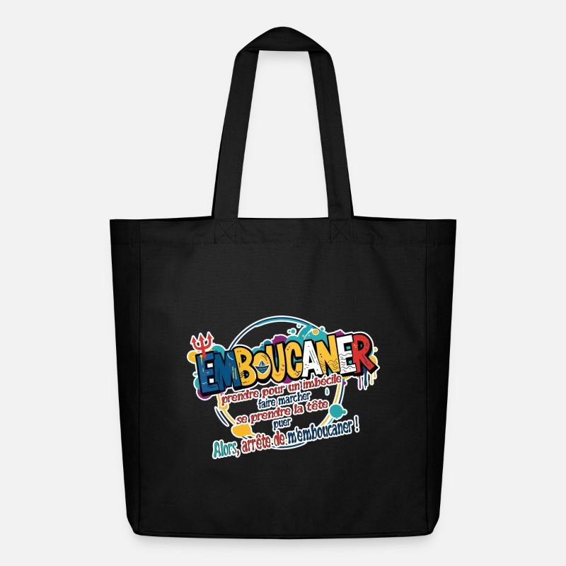 Marseille Slang Art - Emboucaner Expression Design - Tote bag Stanley/Stella Midweight recyclé - noir