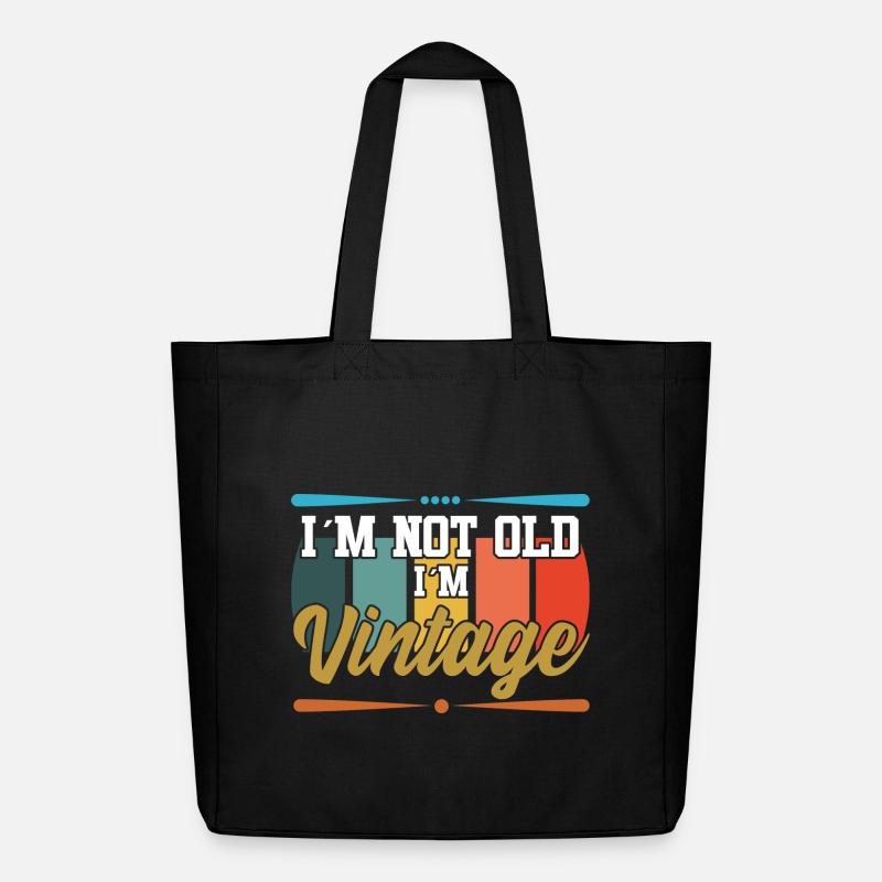 Ich bin nicht alt textile Geschenkidee - Midweight recycelter Stoffbeutel von Stanley/Stella - Schwarz