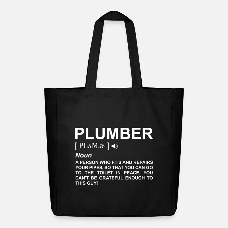 Klempner Definition - Midweight recycelter Stoffbeutel von Stanley/Stella - Schwarz